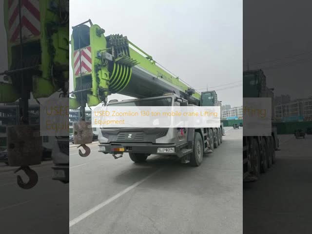 USED Zoomlion 130 ton mobile crane Lifting Equipment Hydraulic Lift Hoist Machinery