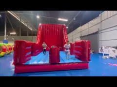 Party Aufblasbare Innen- und Außenspiel Sprung Spiel Rot Bungee Laufen Spaß mit diesem 2-Lane