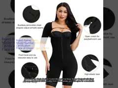 中間コントロール 女性用全身型ボディスーツ 短袖とバットリフト 2000
