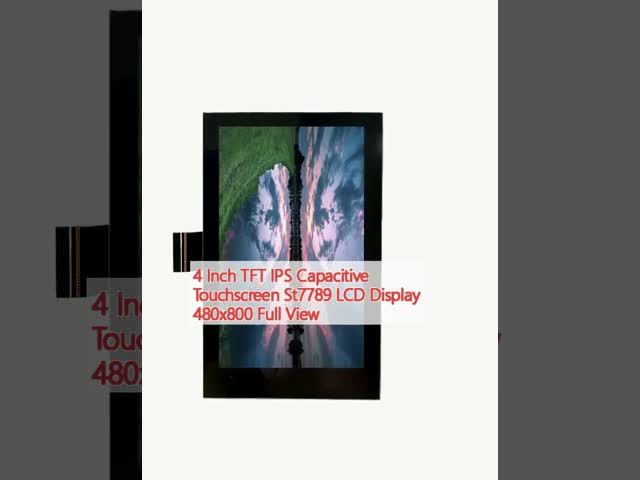 4 polegadas TFT IPS capacitivo touchscreen St7789 LCD Display 480x800 Full View