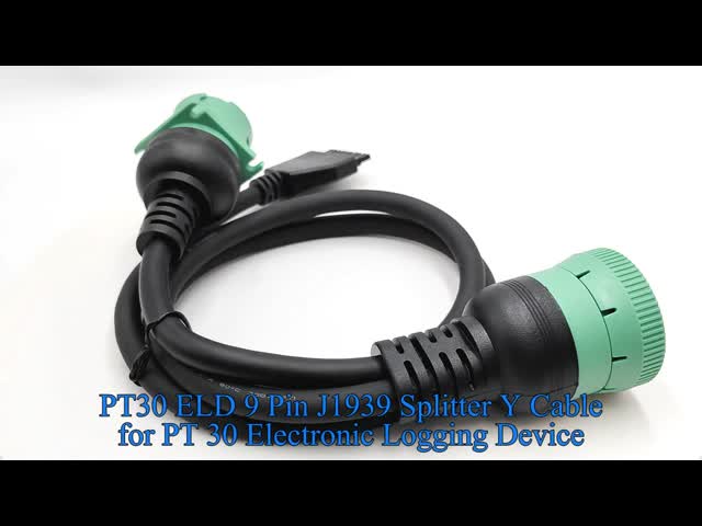 PT30 ELD 9 Pin J1939 Splitter Y Cable for PT 30 Electronic Logging Device Heavy Duty Trucks in North America
