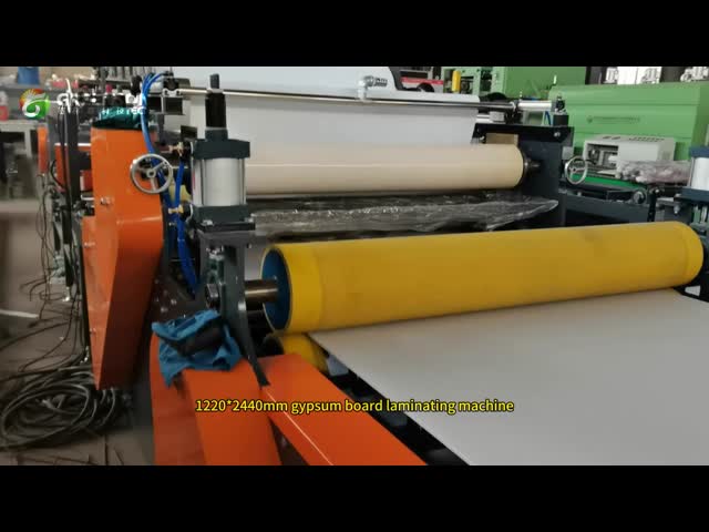Máquina de carga automática da placa do CE para a máquina da laminação da placa de gipsita vídeo