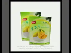 Custom Laminated Ziplock Stand Up Pouch For Dried Fruit And Snacks