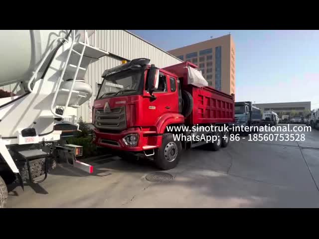 シノトルクホハン 新型ホウ 6X4 RHD 10輪 タンパウリン強化ハードバックドア