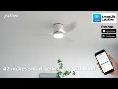 China 56 Plastic Blade Ceiling Fan Black High Speed Dc Motor Energy Saving supplier