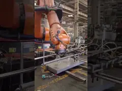 IP 65 Safety Loading Robot untuk aman dan memuat 210 Kg muatan Upgrade jalur produksi Anda dengan KUKA KR210: Mitra utama Anda untuk pengelasan, penanganan & More