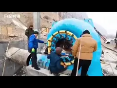 Power Plant Water Cooling Francis Hydro Turbine Generator With Francis Design video