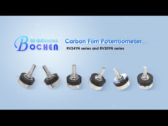 Potenciômetro de filme de carbono de giro único RV30 30 mm