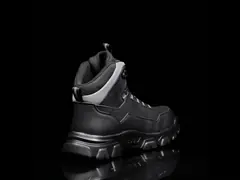 Microfiber Leather Safety Boots Black Safety Shoes Rubber Non-slip Work Shoes Security Work Boots