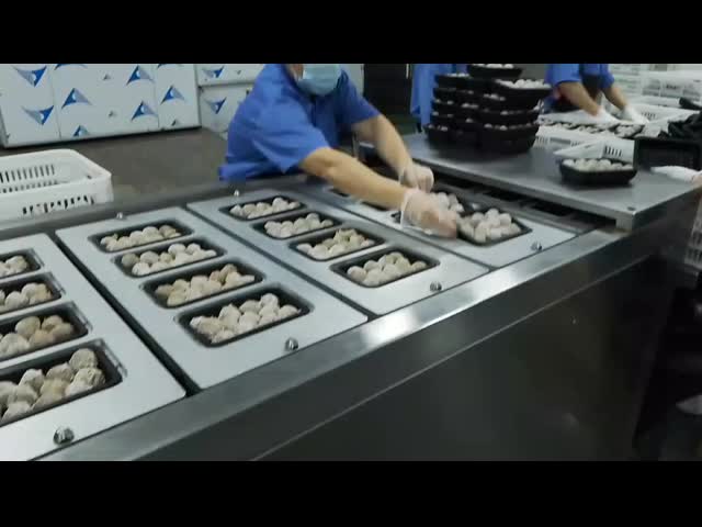 Machine d'emballage de boulettes de bœuf MAP 1,5 kW-5 kW à haute vitesse 220V/50HZ vidéo