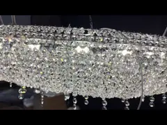 Lichte luxe creatieve lobby kandelaar High End kristal kandelaars hotel lobby kunst eiland