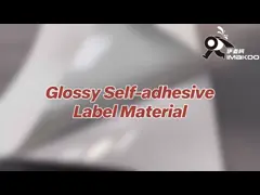 90gsm Inkjet Printing Sticker Glossy Coating Front Paper For Label Material