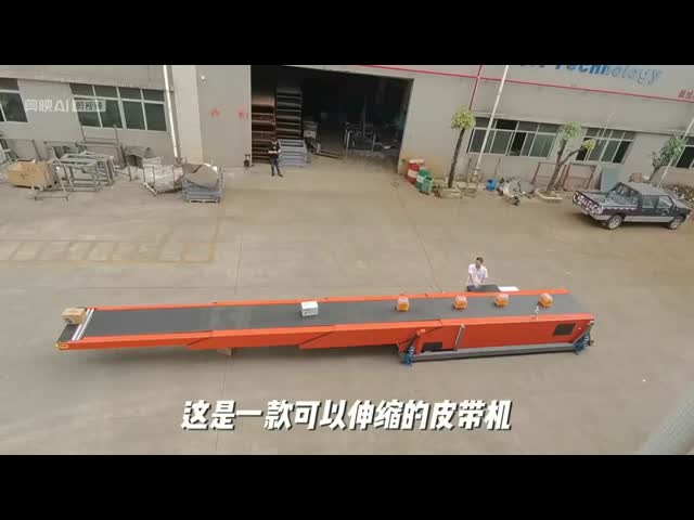 Máquina de carregamento de cargas por correia telescópica elevada Máquina de logística automática