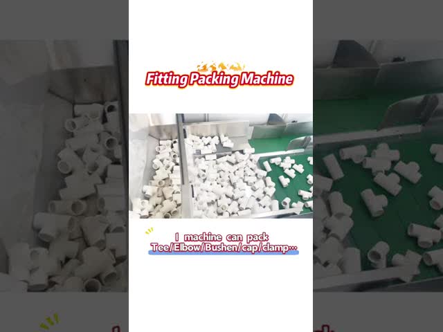 Precision High Speed Visual Counting Packing Machine For Pipe Fitting Products video