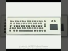 IP65 Industrial Stainless Steel Keyboard with touchpad Waterproof Dustproof Violence Resist Explosionproof desktop stainless steel keypboard