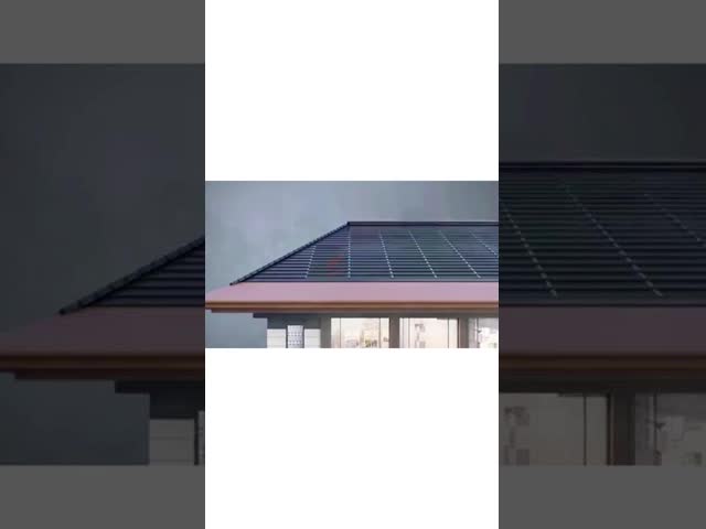 0.04% 短回路電圧温度系数 BIPV 平面タイル 太陽光モジュール 120W 黒とオレンジの屋根電力