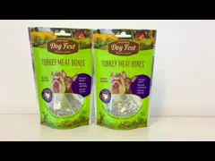 Customizable Transparent Window Pet Food Storage Bags With Measured Feeding Spout And Anti Static Technology Zipper Lock Pouch