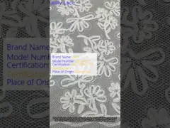 China OEM Letter Pattern Flocked Mesh Fabric Printed Tulle Lace supplier