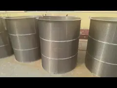SS Rotary Drum Screen Johnson Wedge Wire Screen Heat FITO Filter Cylinder