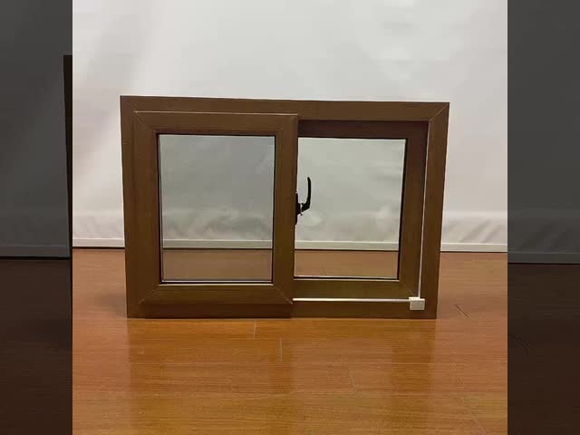 汚れに耐える現代PVC 垂直滑り窓 擦り傷に耐えるPVC 木製滑り窓