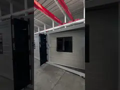 Rumah Lipat Flat Pack yang Dapat Dipindahkan Kontainer yang Dapat Diekskresikan Menghemat Ruang