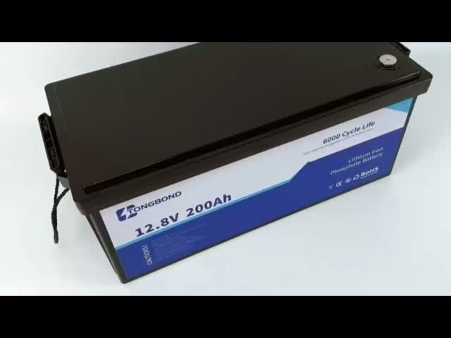 Deep Cycle LiFePO4 Lithium Battery 12.8V 200Ah Intelligent Energy Management
