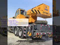 Máquina de elevação de caminhões usados 2012 Zoomlion 70t 70 toneladas
