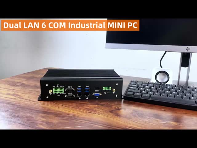 Intel Core I7 インダストリアルファンレスPC 1165G7 ミニPC デュアルイーサネットヘキサCOM