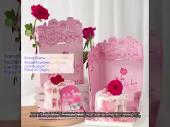 Pedido personalizado aceptado Cajas de pasteles grandes con espesor de papel seleccionado por el cliente