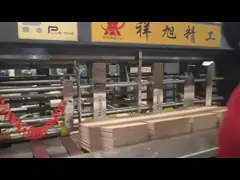 Carton Making Automatic Folder Gluer Stitcher Dual Stitching Black With PLC