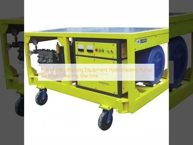 55kw Hydro Blasting Equipment Hydroblasting Pump Jet Drain Cleaning Machine