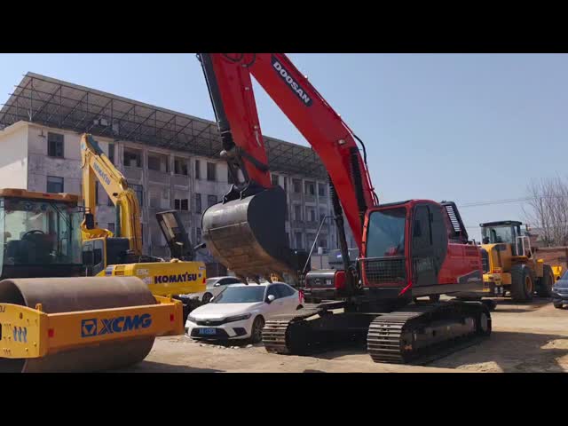 韓国ブランド Doosan DX225 中古掘削機 22トンのクローラー 水力掘削機 1.28m3バケツ容量