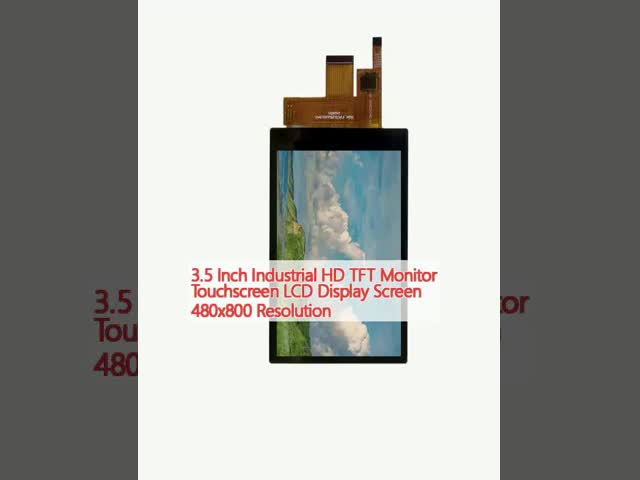 3.5 polegadas Industrial HD TFT Monitor touchscreen LCD Display Screen Resolução 480x800