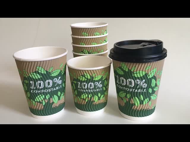 7.5OZ 単壁式クラフト紙カップ エコクラフトアイスクリームカップ