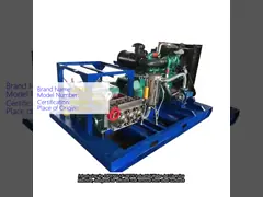 Industrial Water Jet Cleaning Machine Shipyard Rust Remove Pressure Water Pump