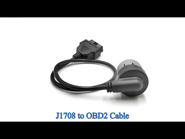Right Angle J1708 6 Pin Connector to OBD 2 Connector Cable for Diagnosing Devices or Trackers
