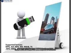Outdoor IP65 Battery Powered Digital Signage 43inch waterpoof LCD screens poster