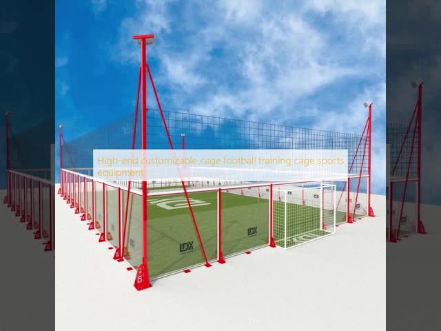 Modular Outdoor Indoor Soccer Field Explosion Proof Custom Size Football Training Cage