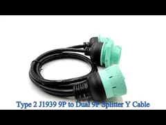 Deutsch 9 Pins J1939 Connector Male Female Split Y Cable