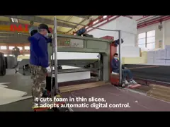 De lange Productielijn van de Bladspons/Schuimsnijmachine met Glijdend Kader