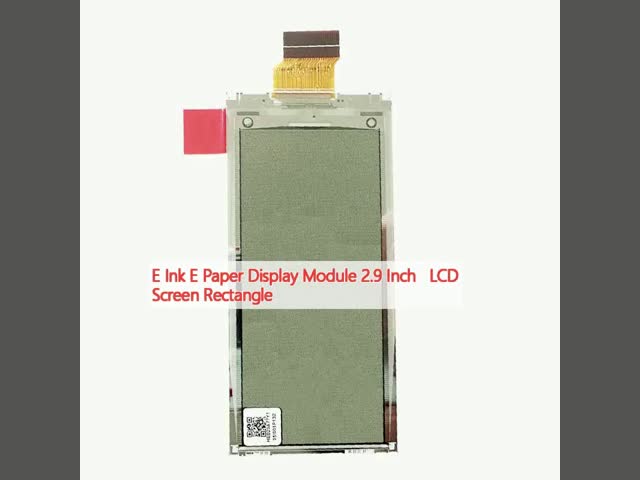 E Módulo de Display de Tinta E Papel 2,9 polegadas LCD Retangular
