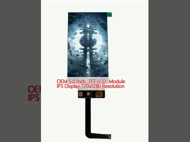 OEM 5.0 インチ TFT LCD モジュール IPS ディスプレイ 720x1280 解像度