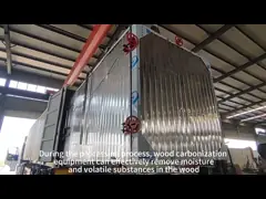 Capacità personalizzabile Forno di carbonizzazione del legno ad alta temperatura Operazione intelligente