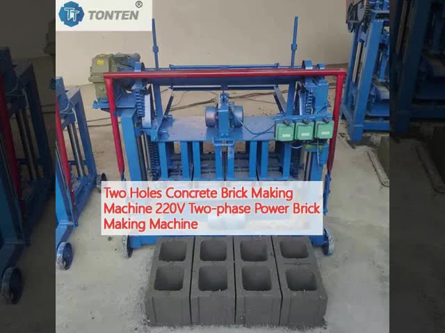 2ホールコンクリートレンガ製造機 220V 2相電力レンガ製造機