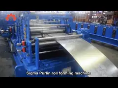 2.0 Mm Steel M Purlin Roll Forming Machine Profile Sigma Speed 10Meters/Min
