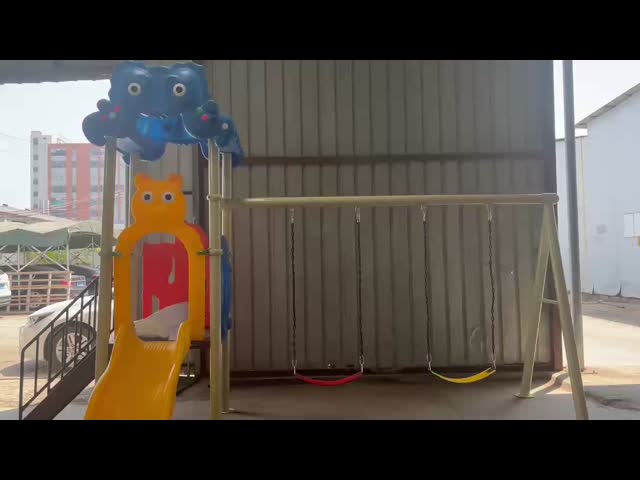 Resort Park Kids Swing Sets Colorful Play Yard Swing Sets 370*230*270CM