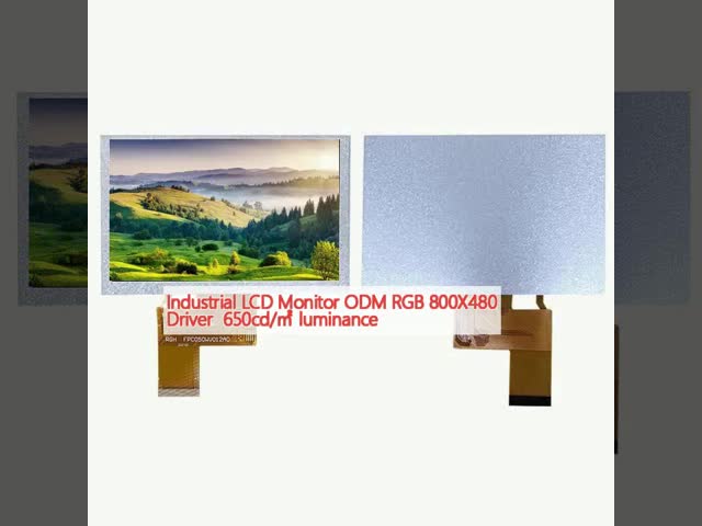 Monitor LCD Industrial ODM RGB 800X480 Condutor 650cd/m2 luminosidade