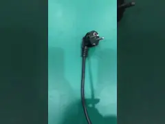 3pin H05vv-f 3g 0,75mm2 Vde Ac 3pin ontdaan en geblokkeerd kabelstroomkabel met stekker Eu strip eind