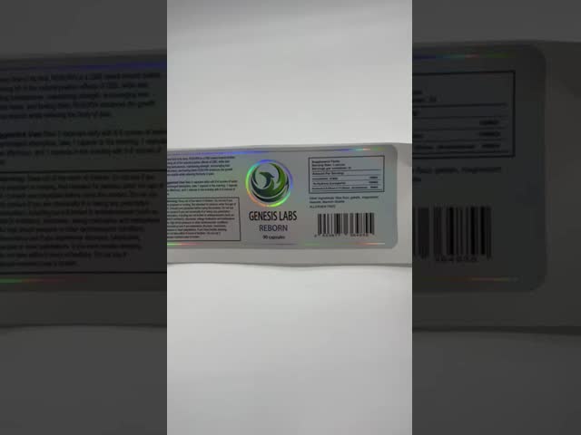 Adhesive Pharmacy Peptide Bottle Label 10IU 2ml for HG H Glossy Finish