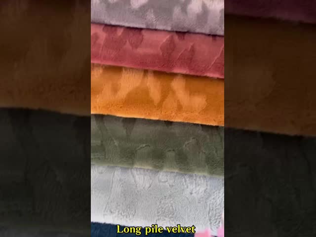 Luxury Velvet Sofa Fabric Plush Velvet Fabric Waterproof For Furniture